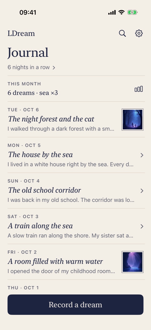 LDream — journal