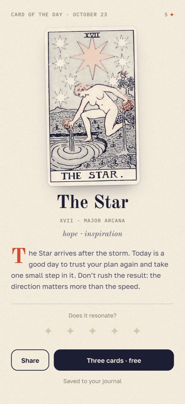TaroTaper — daily